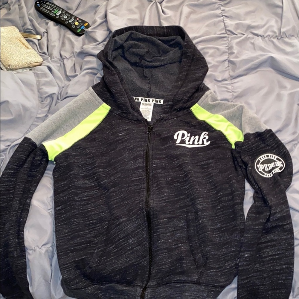Brand pink cute zip up jacket
